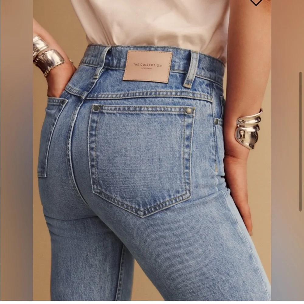 NEW Reformation Banyan High Rise Straight Jeans SZ 24 - Picture 4 of 7